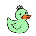 green duck